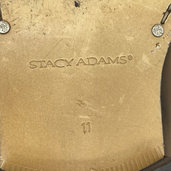 Stacy Adams Atticus Two Tone Wingtip Dress Shoes Men’s 11M Black/White Dandy - Picture 12 of 16